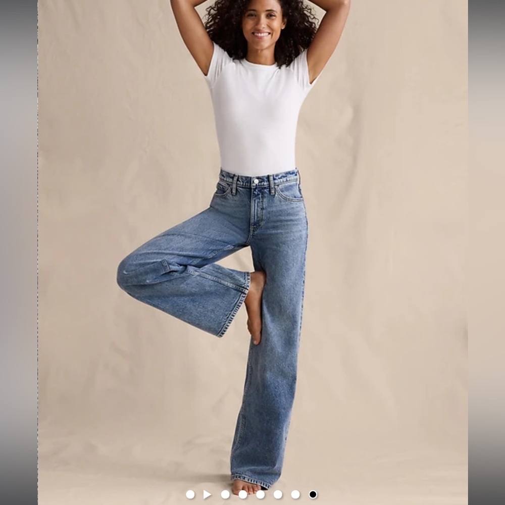 Banana Republic Light Blue Wide Leg Jeans